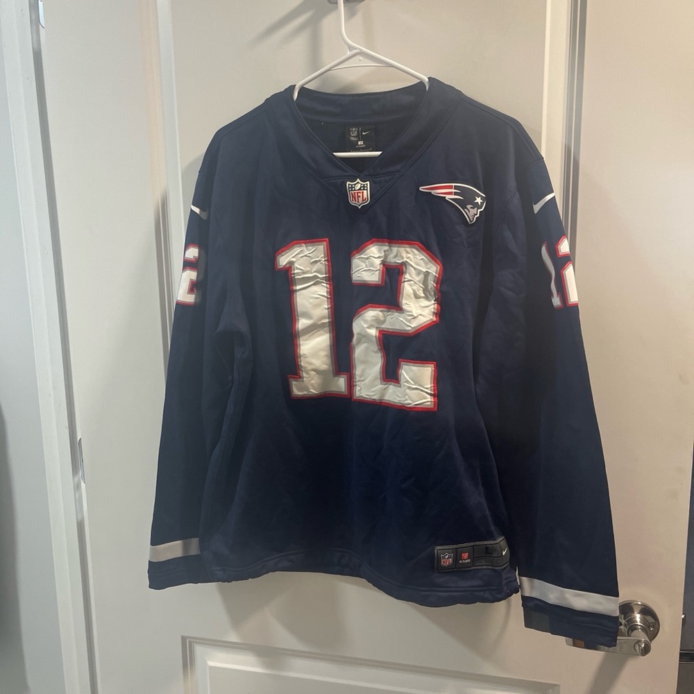 Nike Tom Brady Blue Jersey with Red and White Accents - Picture 2 of 7